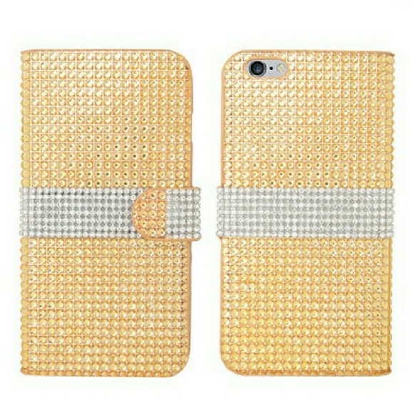 🎉SALE🎉• IPHONE 6/6S Rhinestones Wallet Case • - Picture 3 of 4