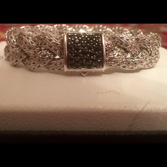 Women's Black stoned John hardy bracelet