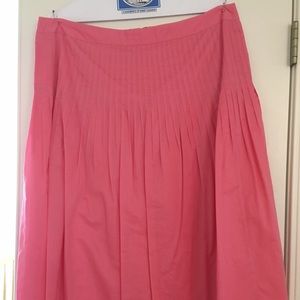 J. Crew size 14 Pink pleated skirt