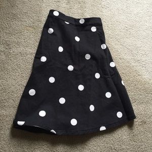 Polka dot skirt