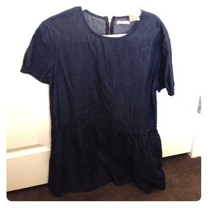Never worn GAP baby doll denim dress