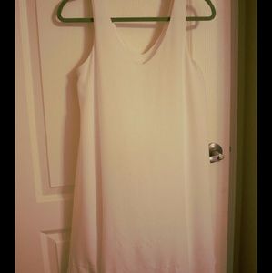 White maternity dress