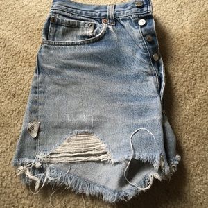 Distressed shorts