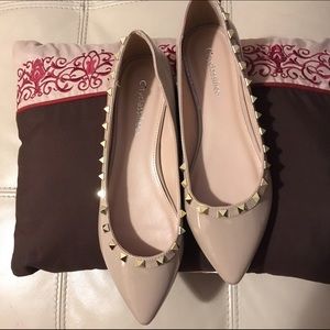 Valentino Style Studded Flats