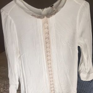 Free People white delicate blouse