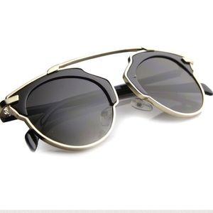 Retro Cateye So Real SUNNIES Sunglasses Black/Gold