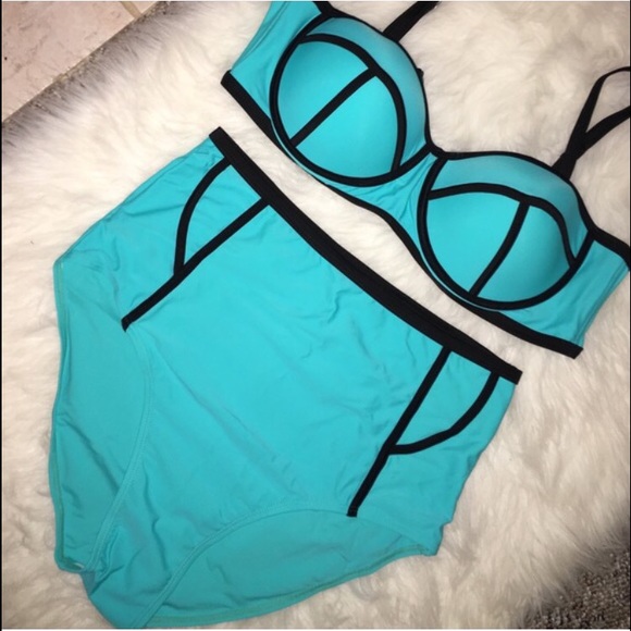 High Waist Block bikini XL