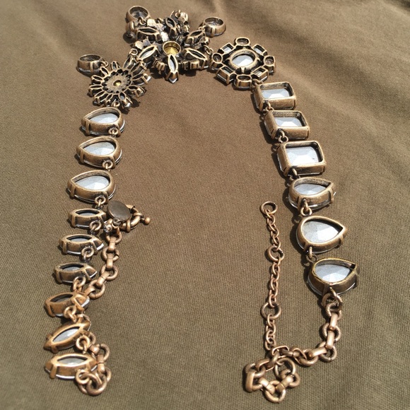 J.Crew huge rhinestone statement necklace - Picture 2 of 2