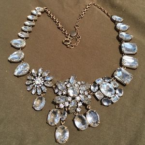 J.Crew huge rhinestone statement necklace