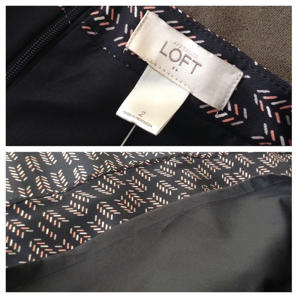 ⚡️ LAST ONE ⚡️ LOFT Chevron Arrow A-line Skirt - Picture 3 of 4