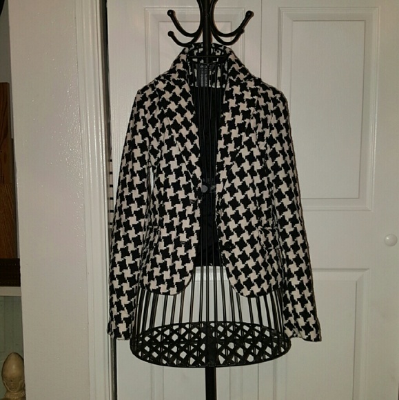 Black & White Checkered Blazer