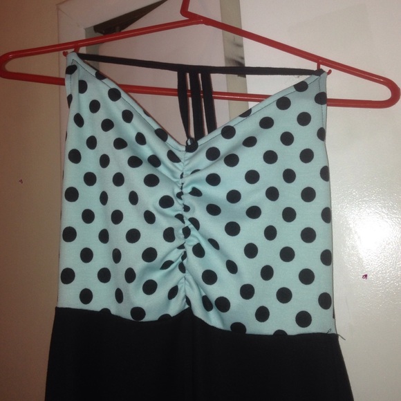Cute Mint polka dot top dress!