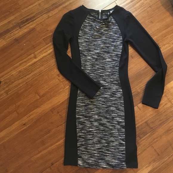 Fitted long sleeve dress