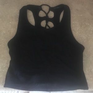 Forever 21 Lace Up Back Crop Top