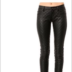 Nasty Gal Tripp NYC FauxLeather Black Rocker Pants