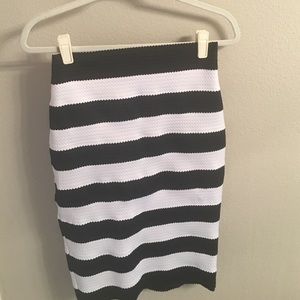 Body con striped skirt