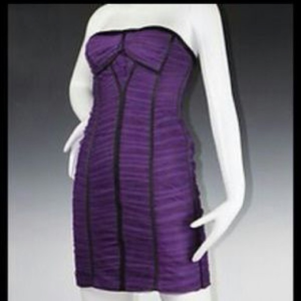 BCBG MAX AZRIA tulle strapless dress