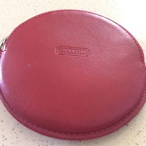 Red Coach Coin Purse