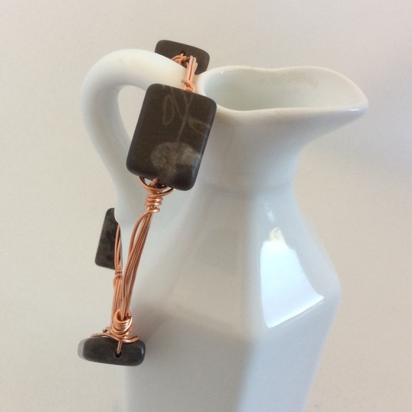 GIFTED 💜HOST PICK💜Copper & Stone Bangle Bracelet - Picture 3 of 3