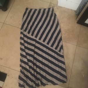 Striped Maxi Skirt