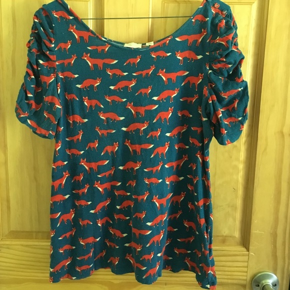 Anthropologie Fox print t-shirt
