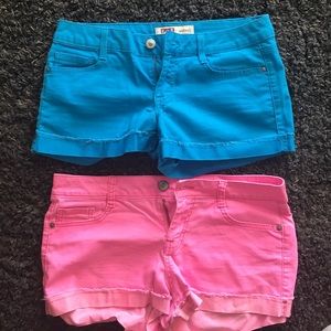 Pink + blue shorts size 11 - ASHLEY LOWRISE