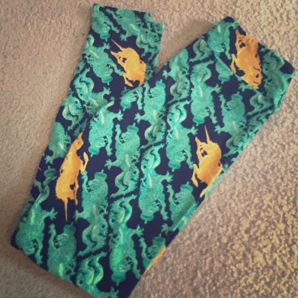 Lularoe Dragons & Unicorns OS leggings
