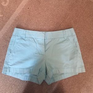 Classic J crew chino shorts in light blue