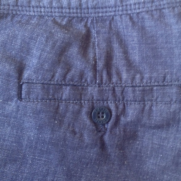 CHAMBRAY SHORT. - Picture 3 of 4
