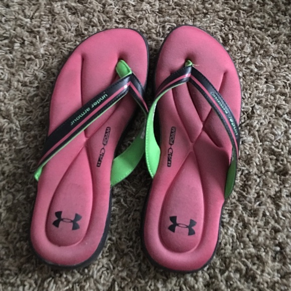under armor flip flops