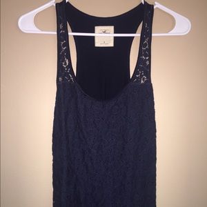 navy blue tank shirt from Hollister