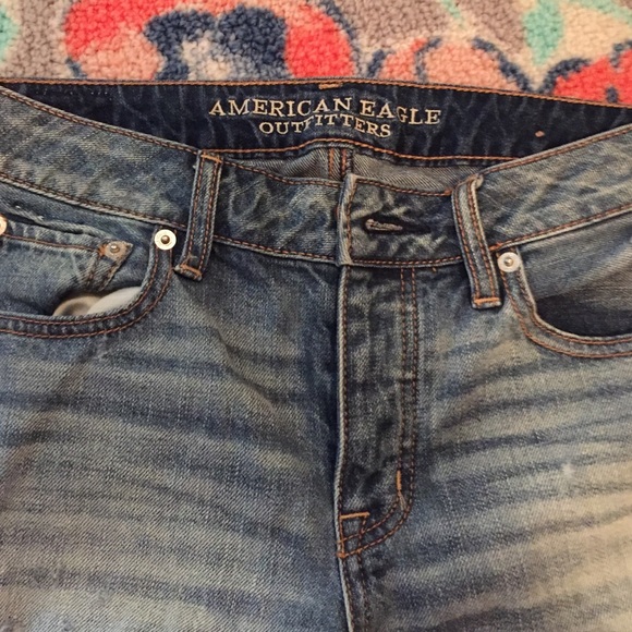 American eagle crop boyfriend jeans size 0 - Picture 2 of 4