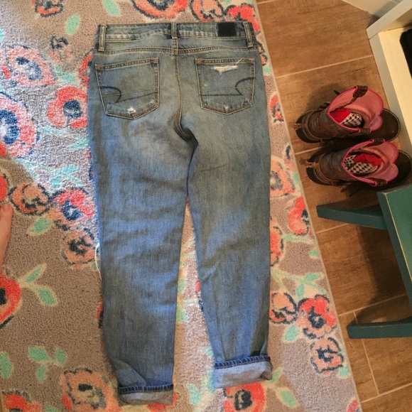 American eagle crop boyfriend jeans size 0 - Picture 3 of 4