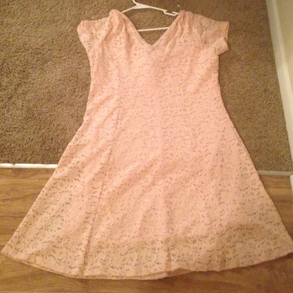Peachy Lace Dress