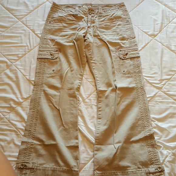 Tan Boot Cut Pants