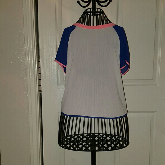 Forever 21 White & Blue Top