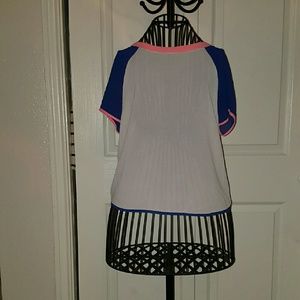 Forever 21 White & Blue Top