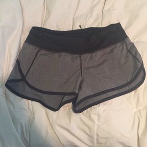 Gray lulu lemon shorts