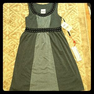 Gray and black sleeveless Decoded 1.8 dress