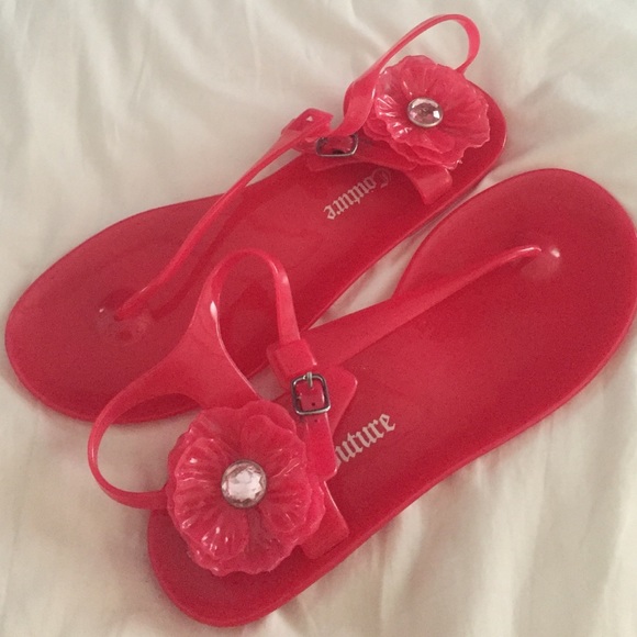 Pink jelly sandals (juicy couture)