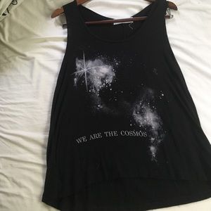 "We are the cosmos" high low tank