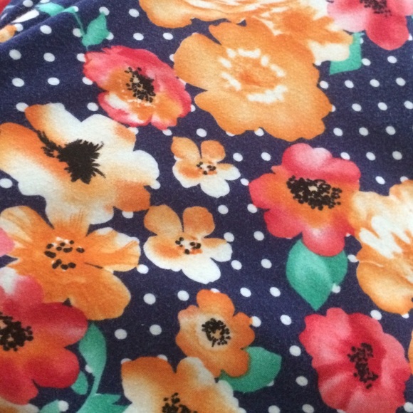 Mini skater dress floral and polka dots - Picture 2 of 3