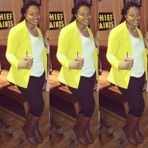 💛💛💛Yellow Blazer 💛💛💛by H&M