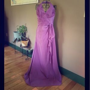 David's Bridal chiffon bridesmaid dress
