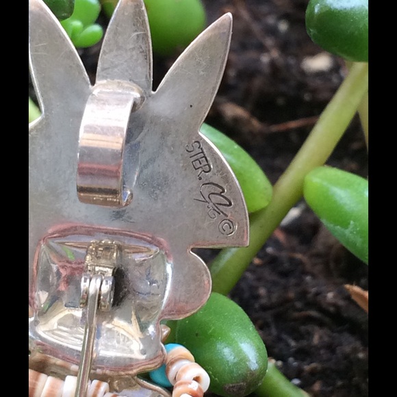 ➖➖SOLD➖➖ Kachina pin/pendant sterling silver - Picture 2 of 4