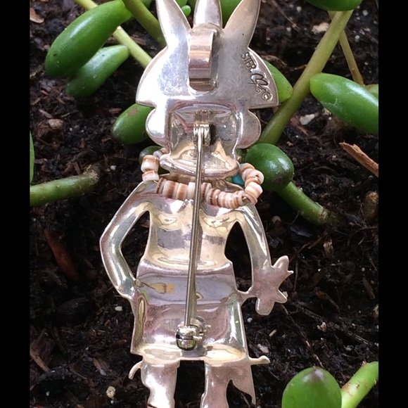 ➖➖SOLD➖➖ Kachina pin/pendant sterling silver - Picture 3 of 4
