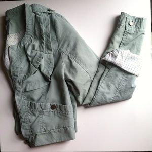 Pale mint zip up jacket