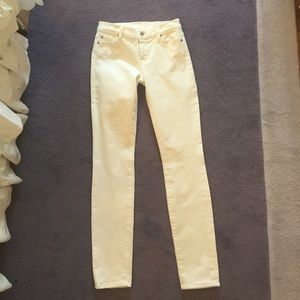 7 for all mankind white ankle jeans