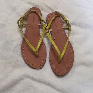 Dianne Von Furstenburg green sandals