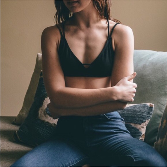 Bellanblue Accessories - AVERIE Cross Back Bralette - BLACK Bellanblue Accessories - AVERIE Cross Back Bralette - BLACK